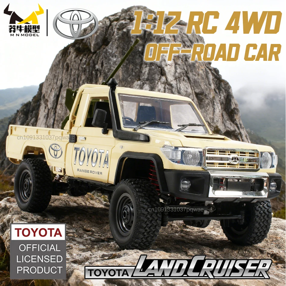 

Радиоуправляемая модель MN 1:12, полноприводный внедорожник LC79, военный грузовик-краулер, с имитацией зенитной установки, для взрослых, игрушка-пикап для любых типов местности