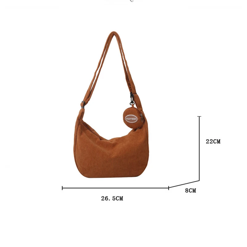 1Pc Crossbody Bags For Ladies Large Capacity Shoulder Bag Fashion Purse And Handbags Solid Women Messenger Bag