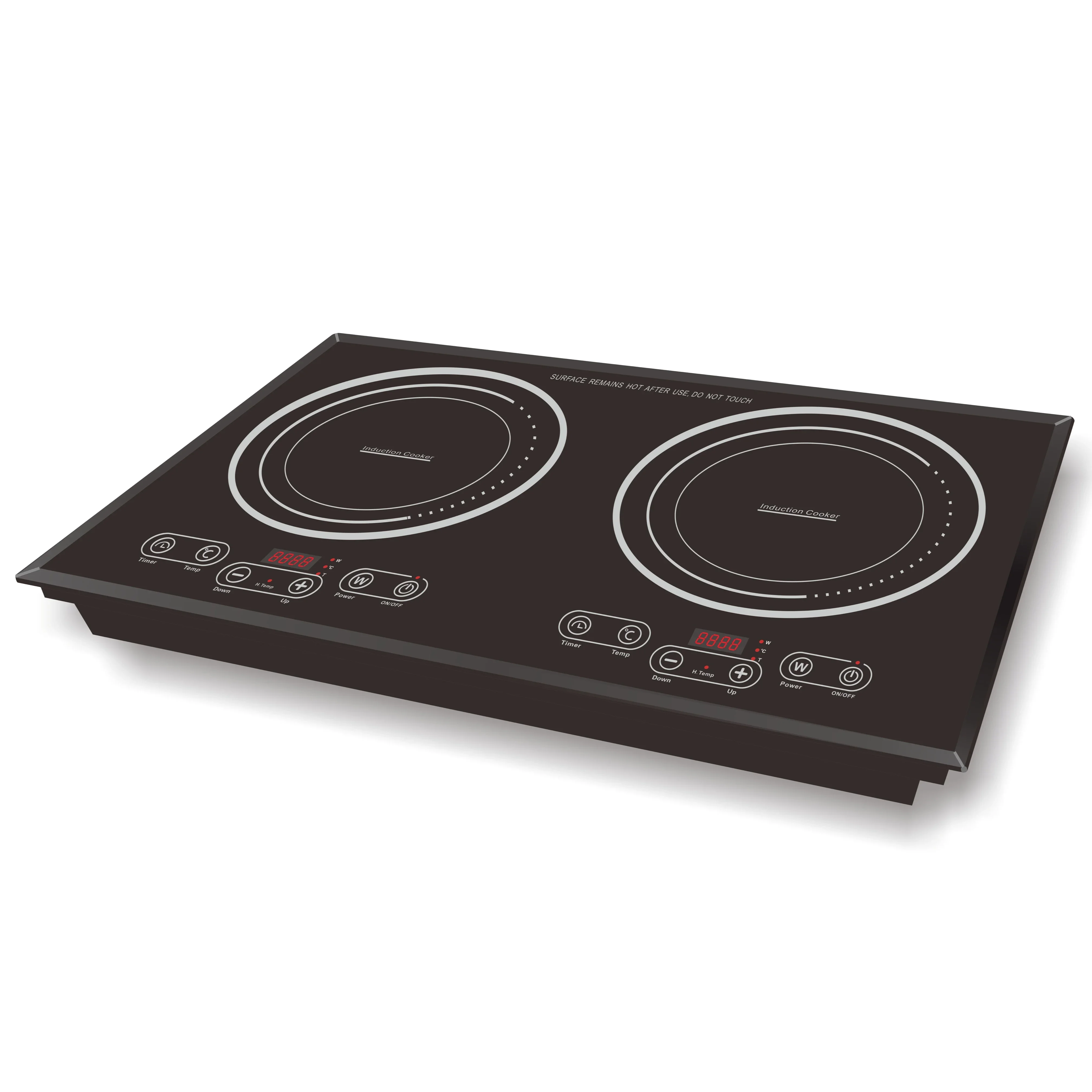 Excellent quality and good price double burner induction cooker