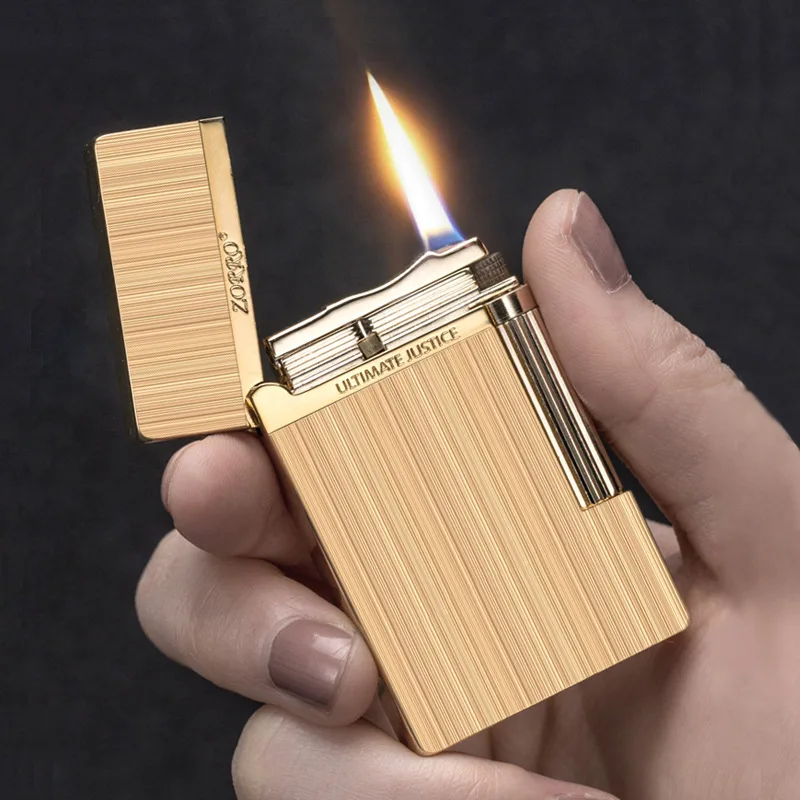Zoro Langsheng Side Swipe Lighter Kerosene Side Slip Creative Windproof Personalized Grinding Wheel Men's High End Fire Machine