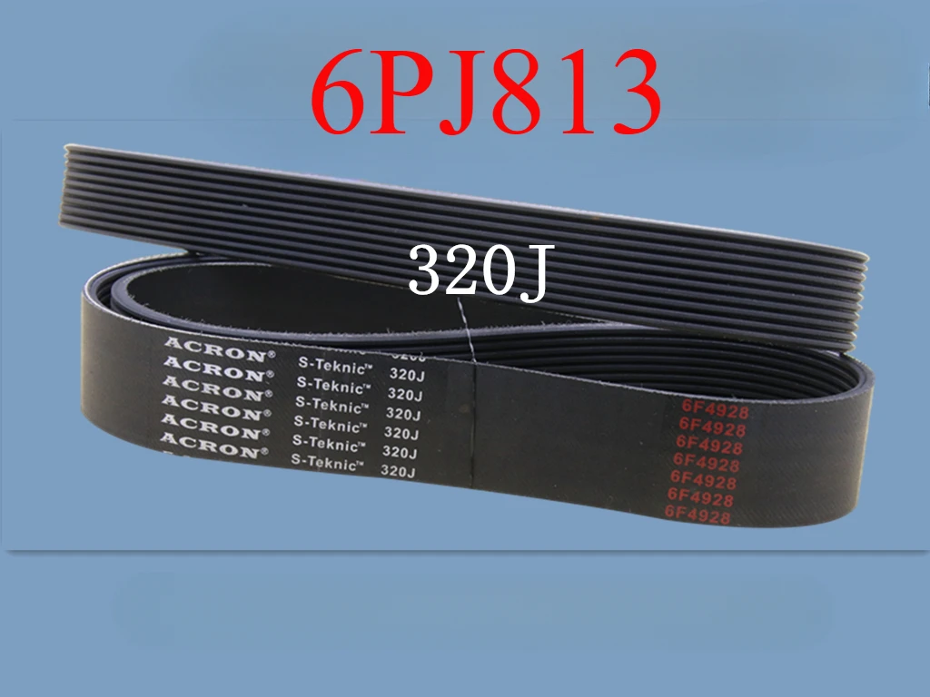 6PJ813 rubber multi-groove belt multi-wedge belt 320J/PJ813 drive conveyor belt 6peaks