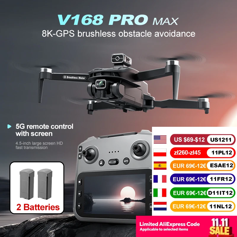 V168 Max Mini Drone… - image