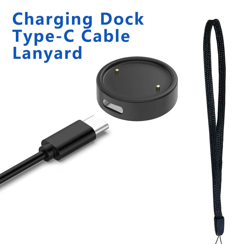 Ladegerät für Amazfit Active 2/Bip 6, magnetische Ladestation, Ständer, Typ-C-Kabel für Amazfit GTS4 GTS3 GTR3 GTR4 GTR 4Pro T-Rex2