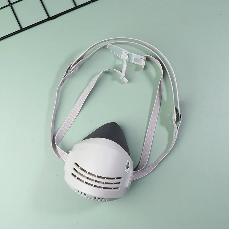 Máscara antipolvo antipolvo industrial, transpirable, lavable, antipérdida, polvo de lima, máscara de molienda para carpintería