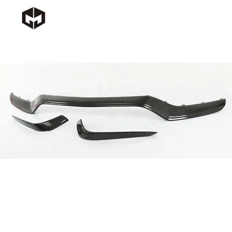 Carbon Fiber Front Bumper Lip Cover Canards Splitters for  Ben z C Class W205 C63 AMG Sedan Coupe