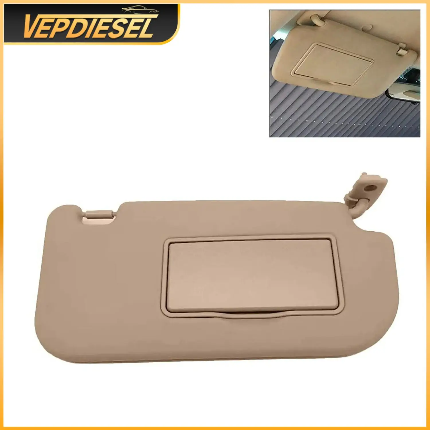 

1Pcs Front Left Driver Side Sun Visor Makeup Mirror For 04-10 Kia Sportage Auto Beige 8520203000 Auto Interior Accessories