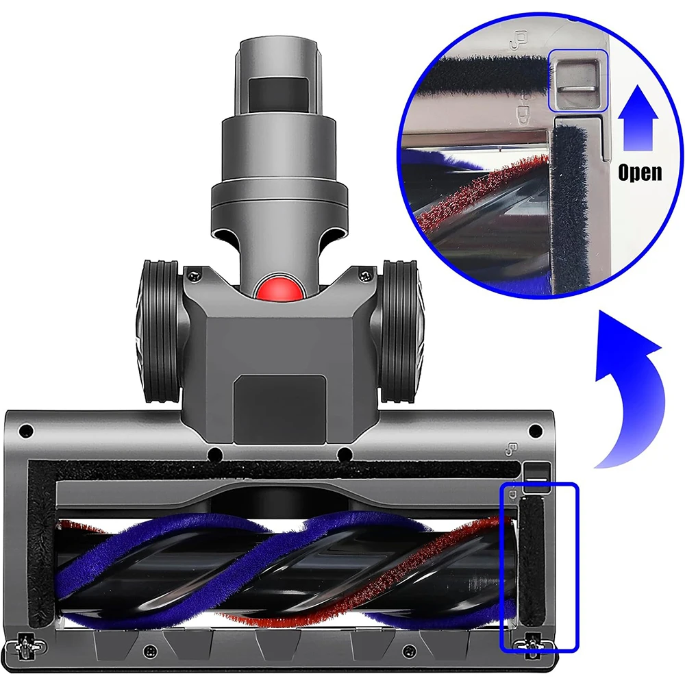 Turbine Nozzle Electric Brush Compatible with Dyson V7 V8 V10 V11 V15 with Motorised Roller Suitable for Carpet Parquet and Hard