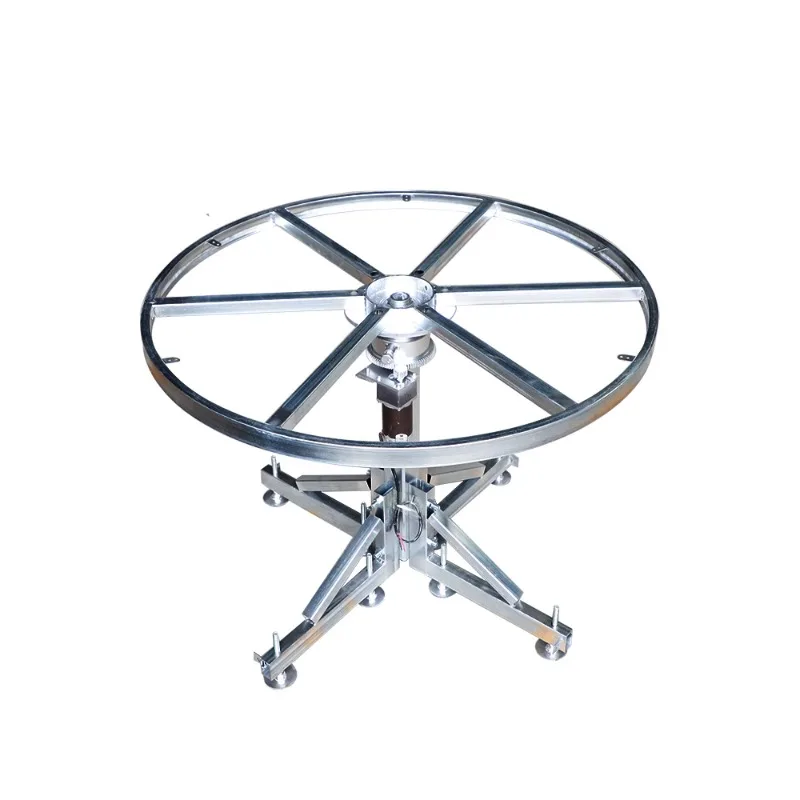 Electric remote control dining table floor steel frame turntable adjustable speed forward and reverse display stand