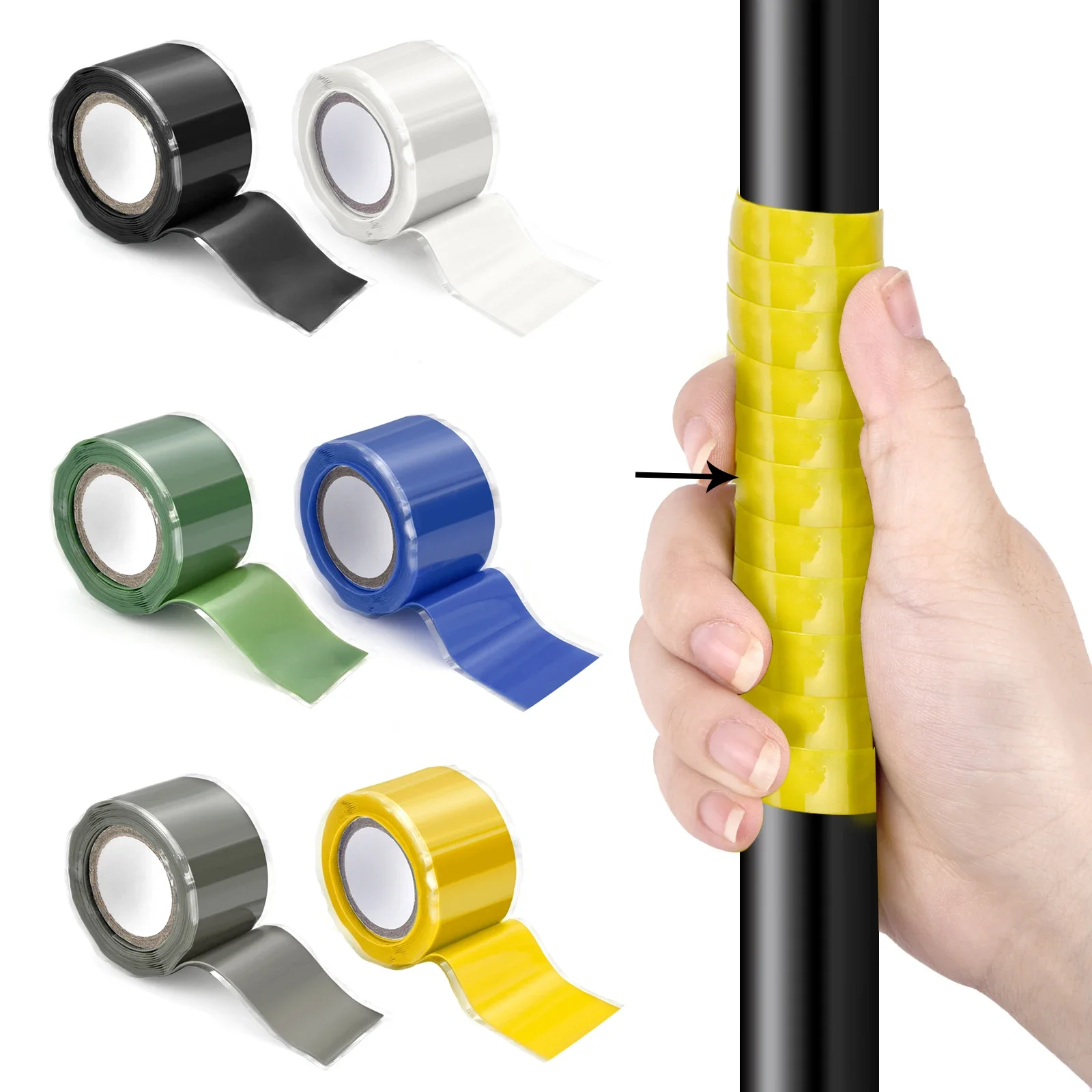 

Self-Adhesive Waterproof Tape Patch Bond Seal Repair Stop Leak Proof Adhesive Tapes For Bathroom Kitchen Shower Water Pipe Tape