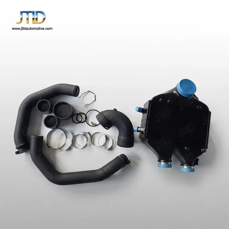 Complete Intercooler with Charge Pipe & Turbo Inlet Pipe Kit for BMW S55 F80 M3 F82 M4 F87 M2, Direct Fit Performance Upgrade