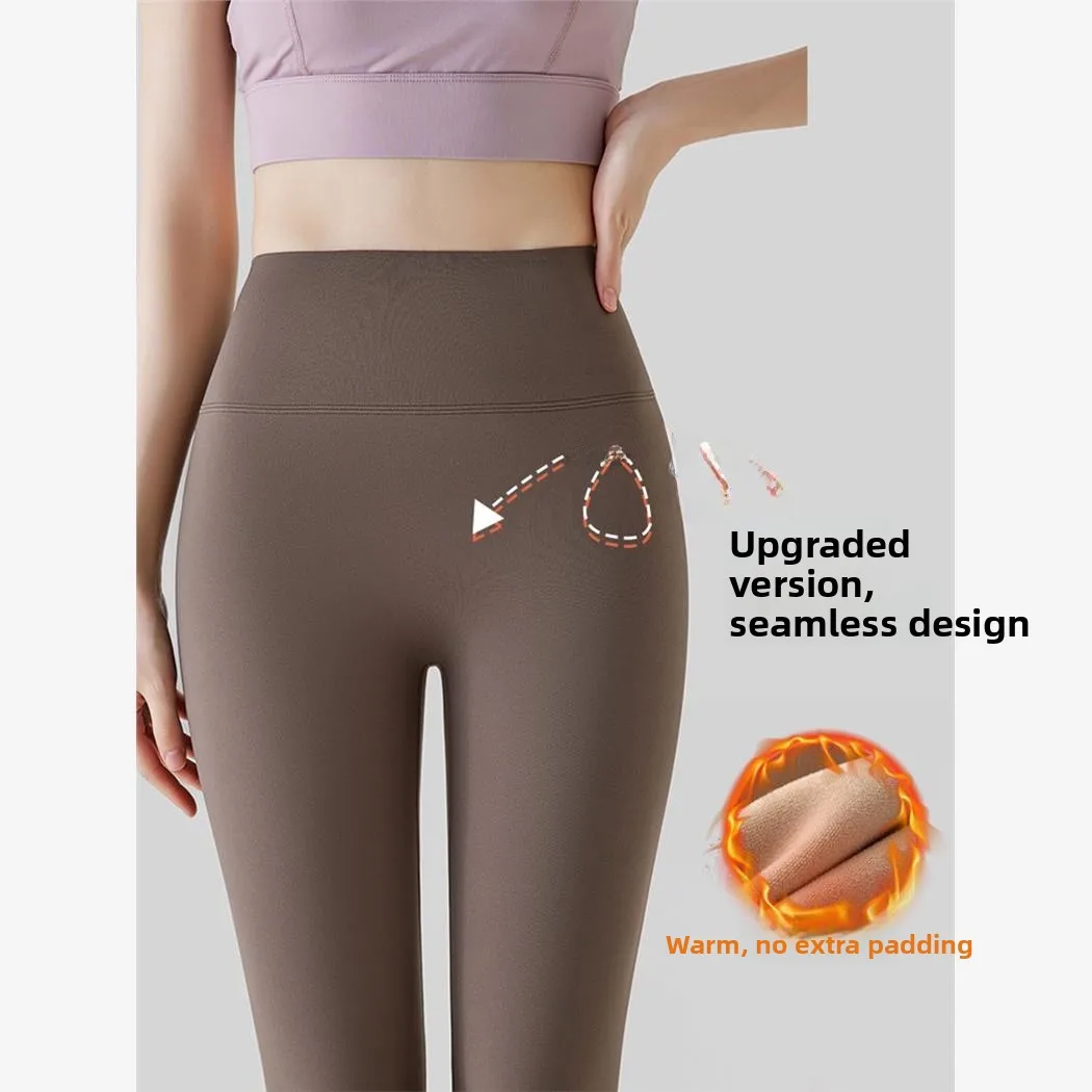 Thiened Fce Yoga-Hose mit hoher Taille für Damen, eng anliegend, Bauchkontrolle, Po-Lifting, Arkskin-Hose, Innenbekleidung, Oberbekleidung