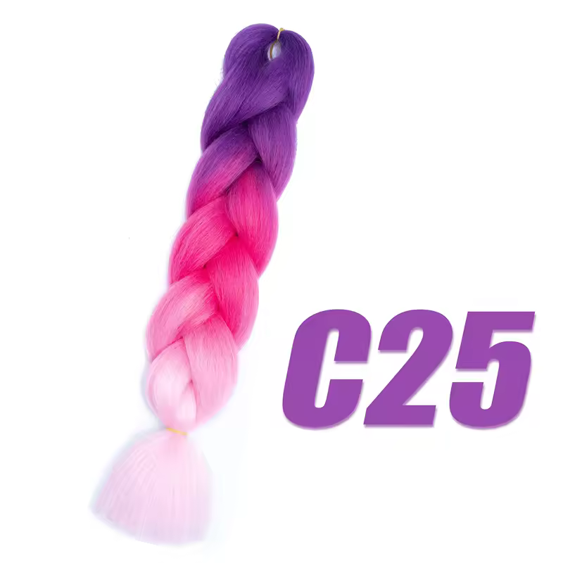 Synthetic Kanekalon Crochet Hair Braiding Hair Pre Stretched Curly Jumbo Braids Extensions Hair Accessories For Girls Braids - Image 59
