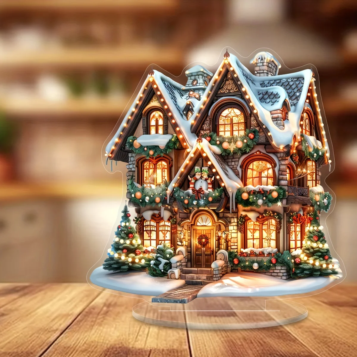 Christmas Style 2D Acrylic Festival Decoration Multi-Functional Desktop Decor 2026 New Year Home Office Bedroom Unique Gift