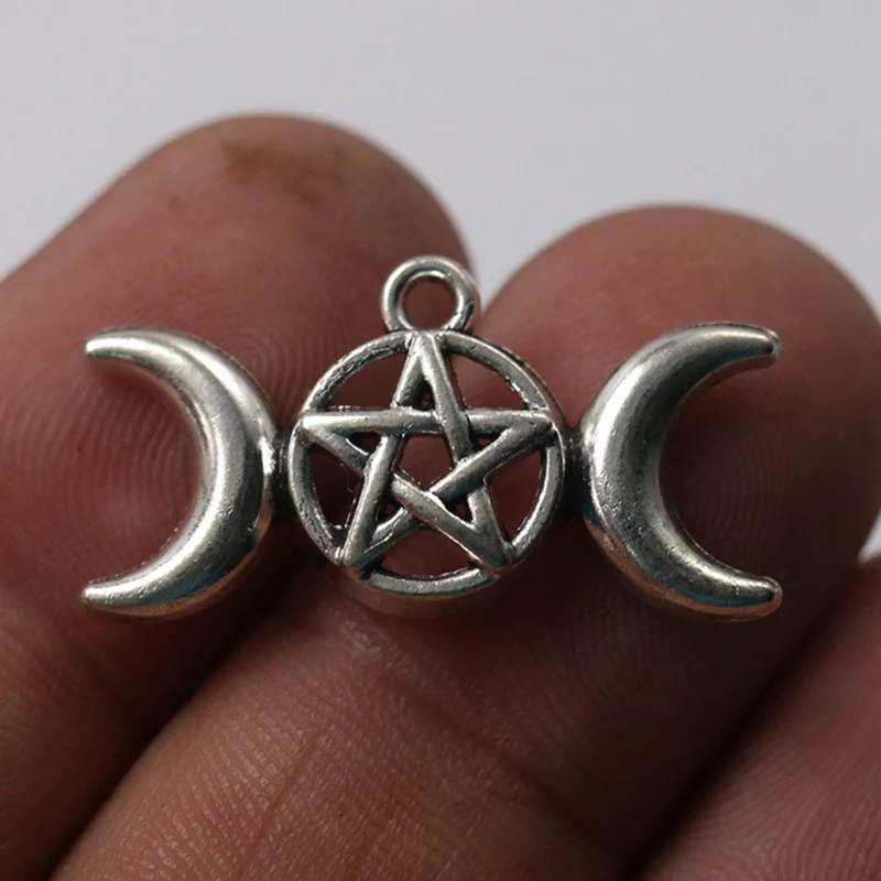 1 Set Pendant Accessories Five-Pointed Star Moon Nordic Moon Goddess Accessories