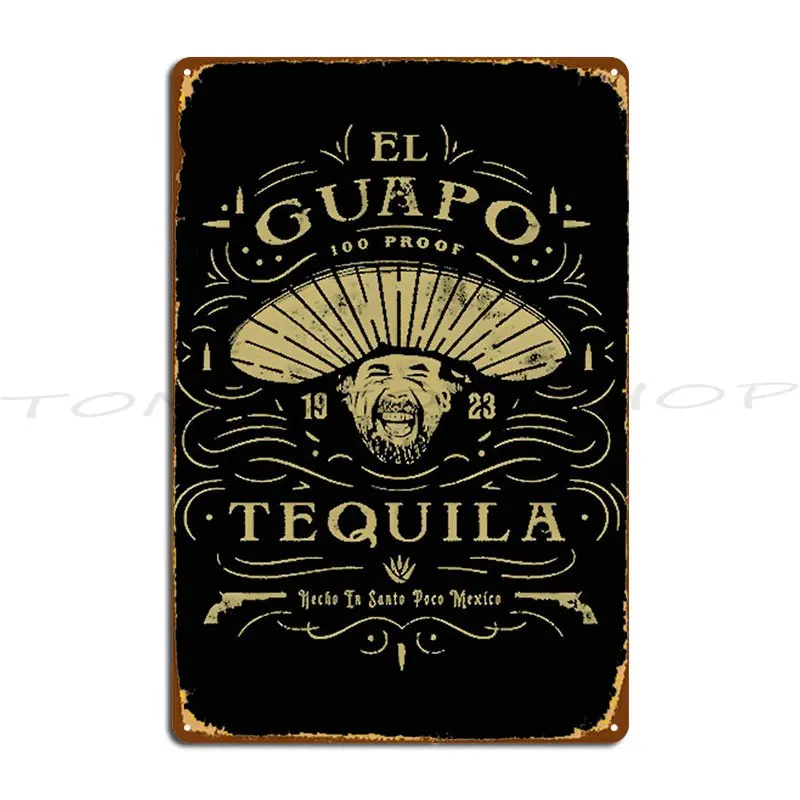 Tequila Metal Plaque Wall Cave Funny Bar Customize Printed Tin Sign Poster