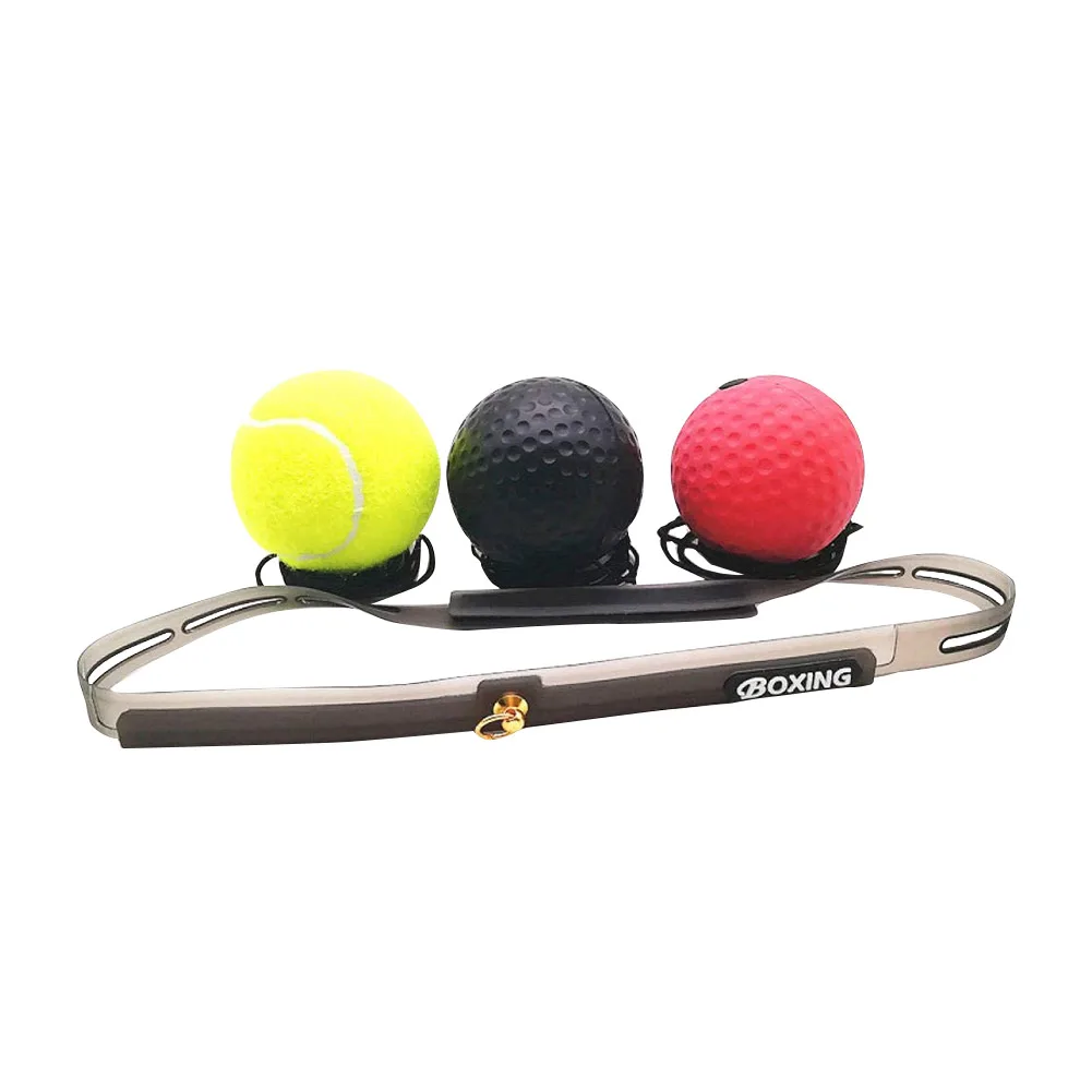 Boxen Reflex Speed Punch Ball Boxen Gummibälle für Beweglichkeit Reaktion Training mit Schweißband Fitness Ausrüstungen Zubehör – Detail 6