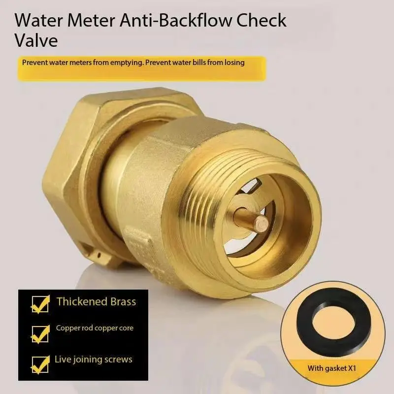 Startseite Wasserzähler Rückschlagventil Vertikaler Haushalt Anti-Rückfluss 1/2" 3/4" 1" Messing Horizontales Rückschlagventil Federrückschlag