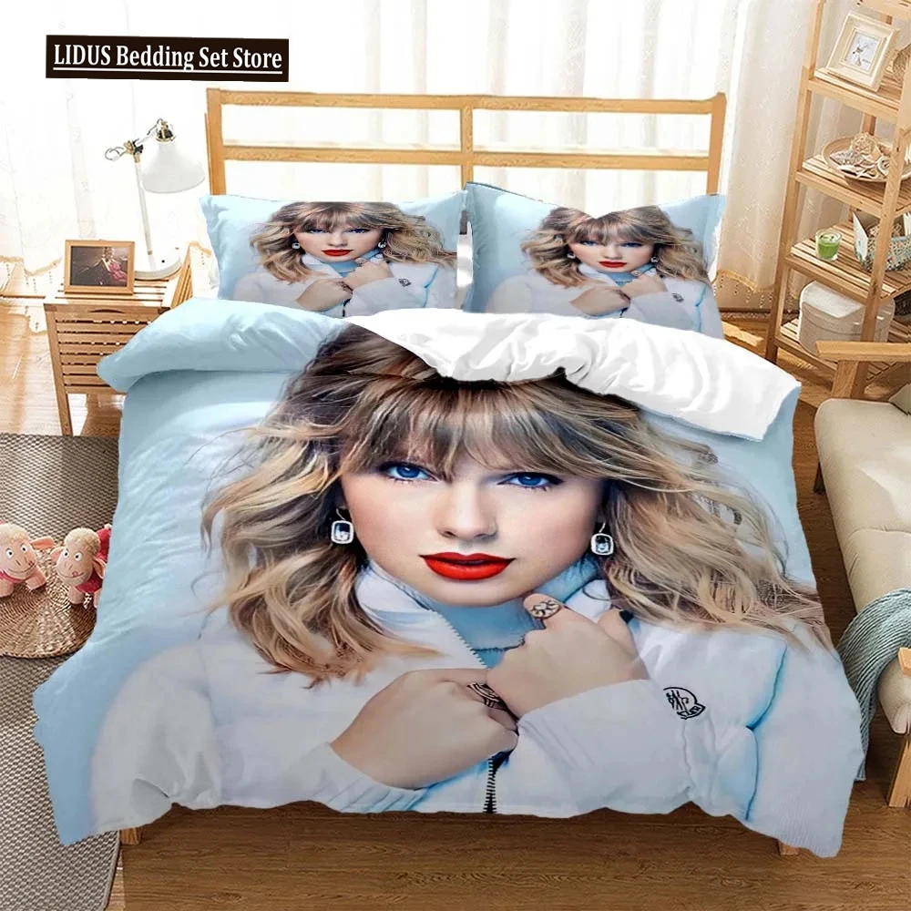 

Top Stream Singer Taylor Fashionable Printed Bedding King Size Bedding Set Comforter Bedding Sets Costomizable Bedding Set