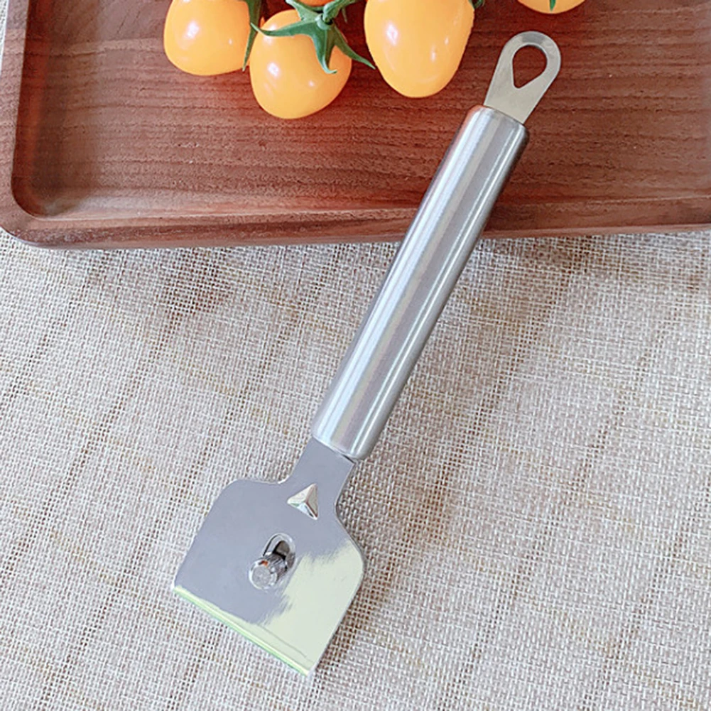 مكشطة زجاجية مريحة من الفولاذ المقاوم للصدأ مع شفرات قابلة للاستبدال لتعزيز كفاءة التنظيف في الاستخدام المنزلي #6