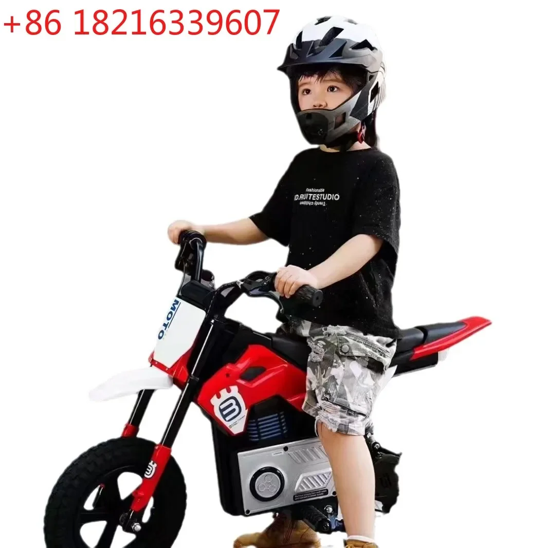 New large children's electric motorcycle 3-10 years old children's charging toy car baby can sit on two-wheeled motorcycle