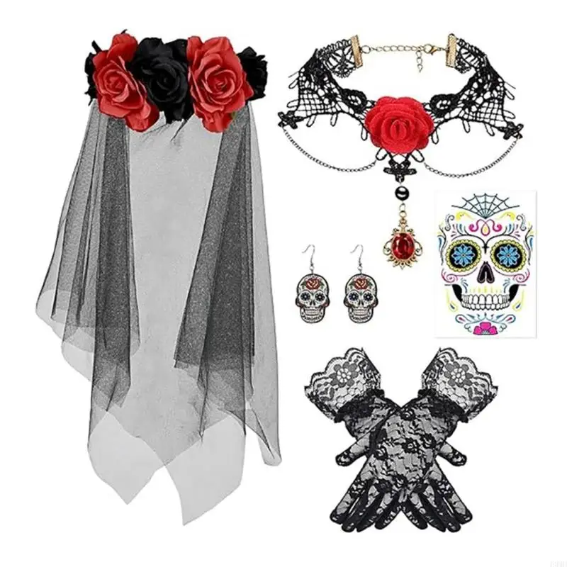 

Костюмированные перчатки премиум-класса с подходящим головным убором для Хэллоуина Essential F3MD