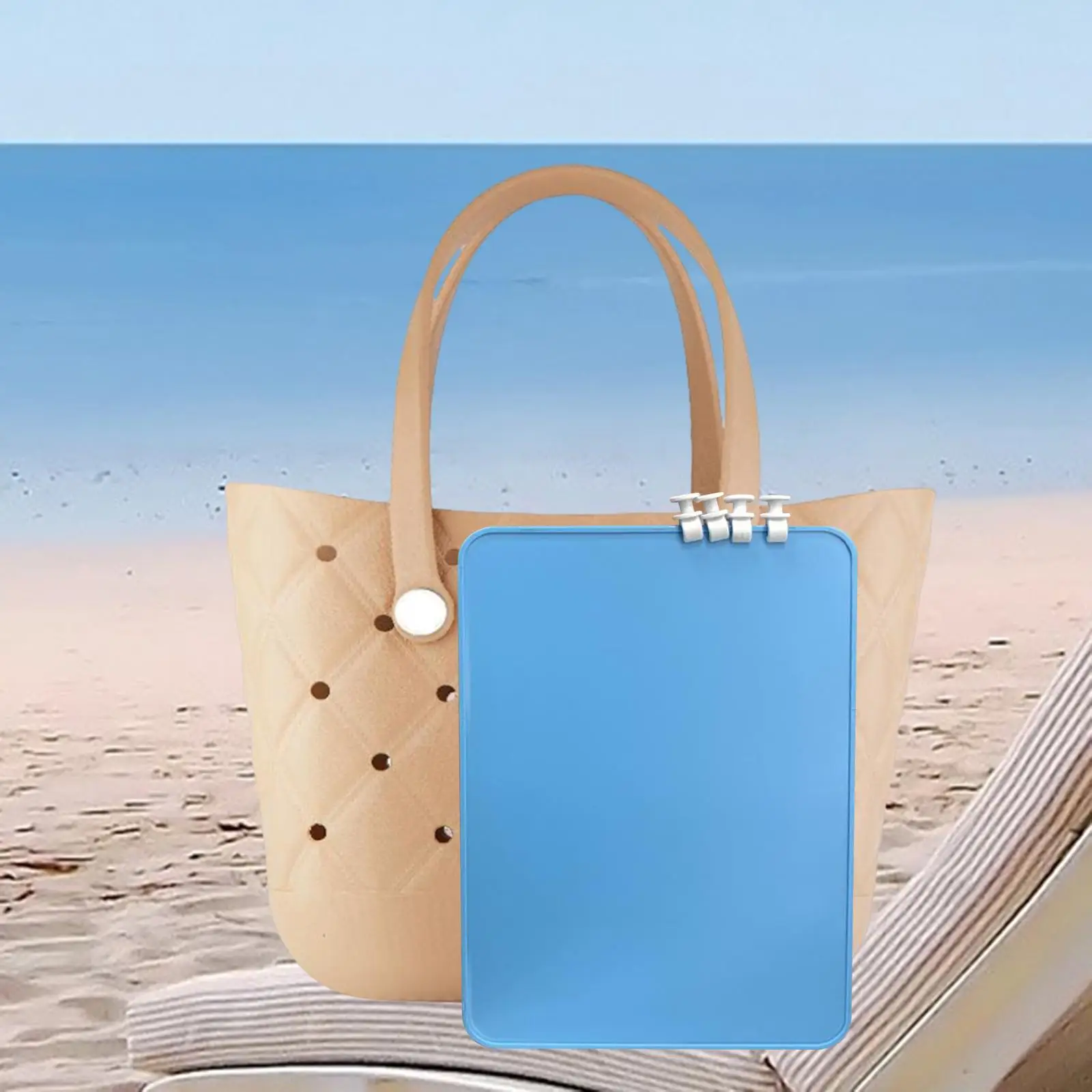 Beach Bag Divider Tray DIY Assembly Beach Bags Partition Separators Insert Divider Divide Space and Storage Bag Organizer