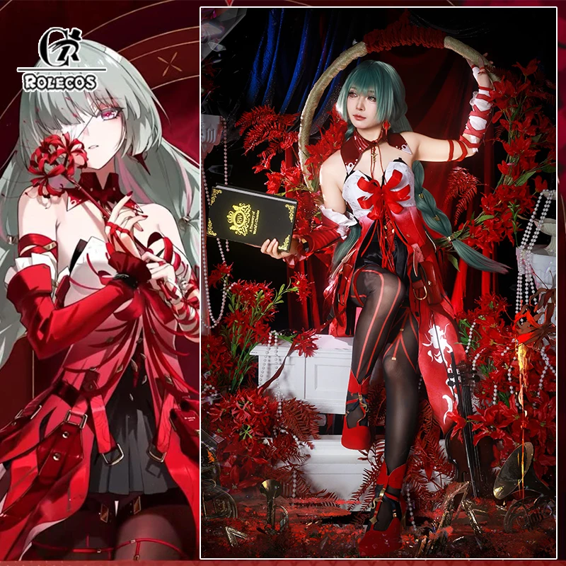 

ROLECOS Game Wuthering Waves Phrolova Косплей Костюм Симфония Beyond Phrolova женское сексуальное платье наряд для вечеринки на Хэллоуин