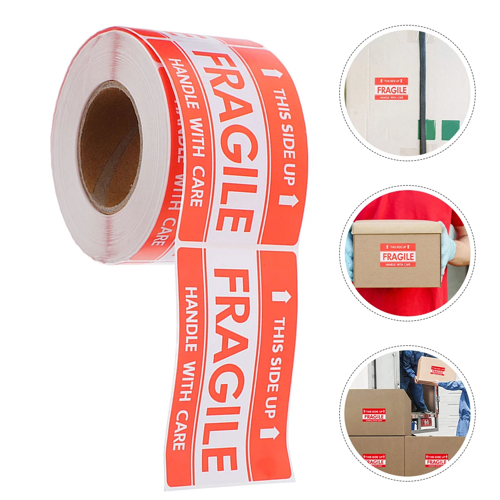 

Fragile Warning Labels High Adhesion Shipping Stickers Handle With Care For Moving Boxes Office Warehouse Universal Fit
