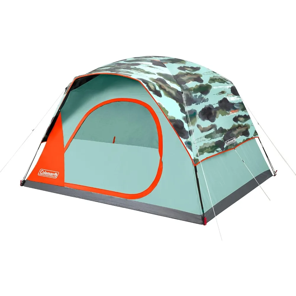 

Skydome Camping Tent, 2/4/6/8 Person Weatherproof Tent with 5 Minute Setup, includes Pre-Attached Poles,