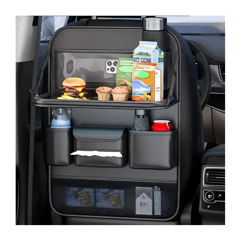 

Free Shipping Car Backseat Organizer with Tray – Back of Car Seat Organizer & Storage, Multifunction Seat Back Organizer Storage