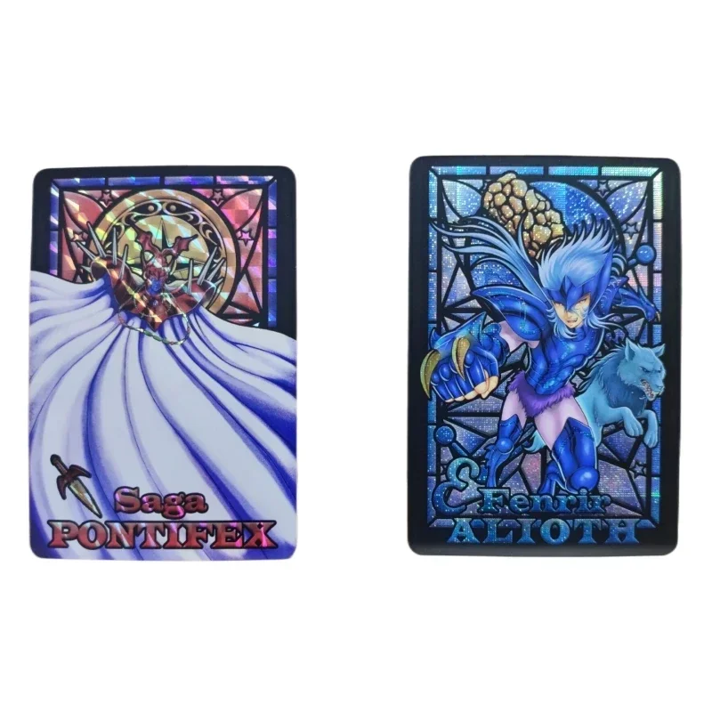 10pcs/set Saint Seiya Card Animation Characters Dohko Pope SAGA Stained Glass Classics Anime Collection Flash Cards Toy Gift