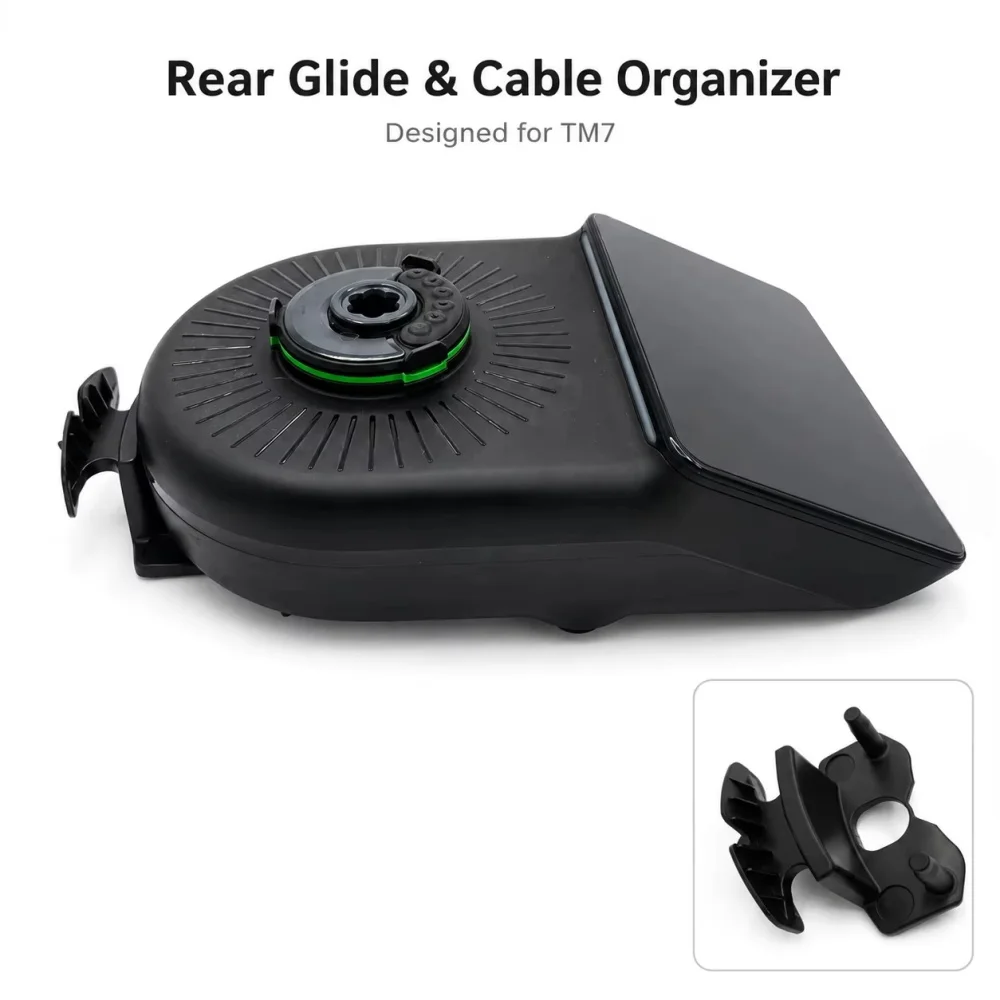 Thermomix TM7 rear sliding and cable storage system, two in one rear organizer for easy repositioning.