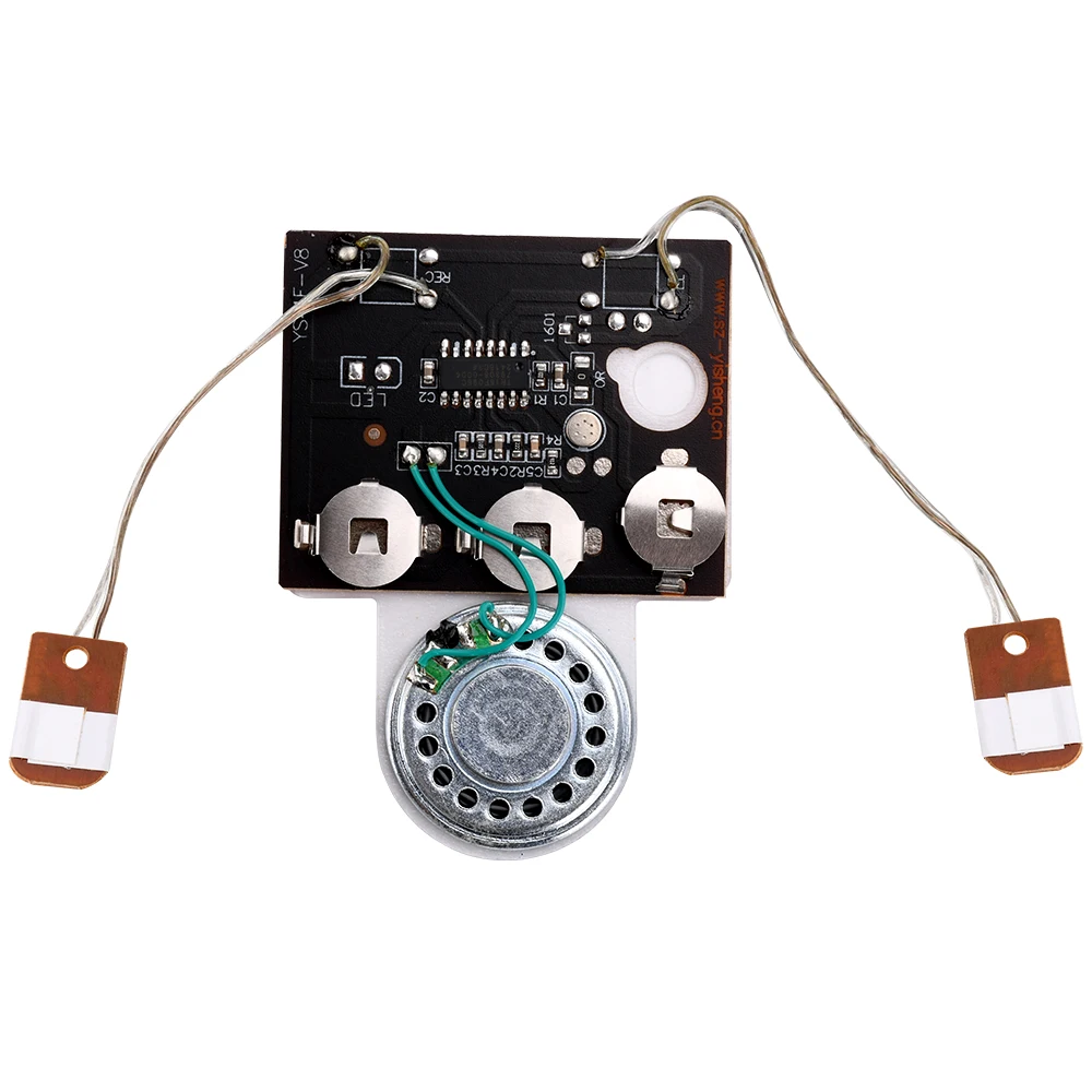 30-Sekunden-Audio-Sprachaufnahme-Wiedergabemodul mit Knopf/Lichtsensor/Knopf und Verlängerungskabel für Grußkarten – Detail 4