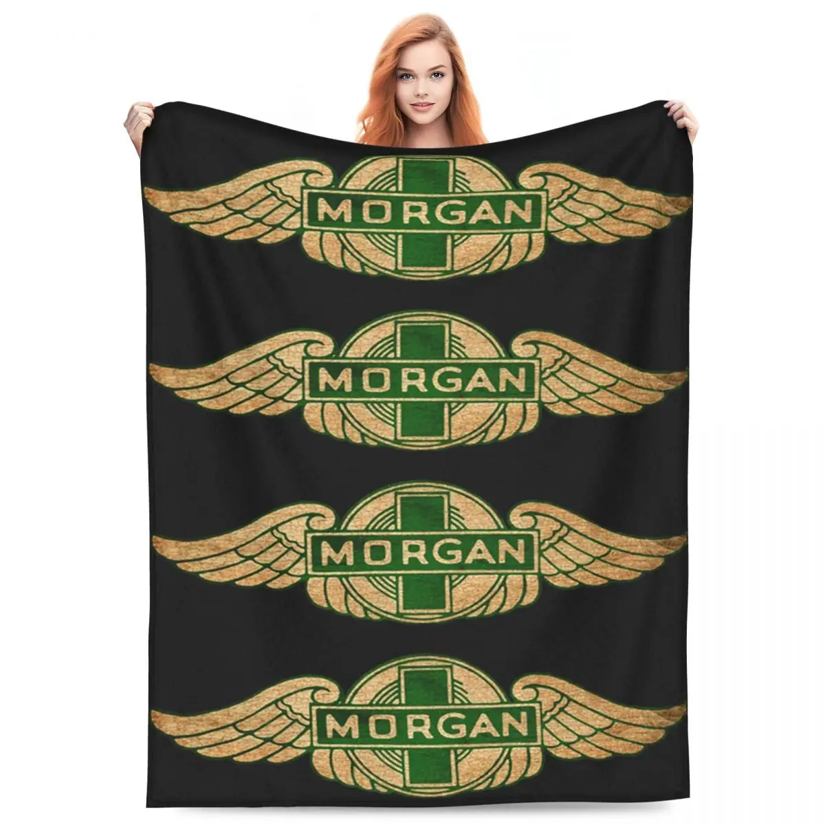 Morgan Motor Car Company Blankets Fleece Sofa Throw Blanket Warm for Home Bedroom Travel Throws Bedspread Quilt
