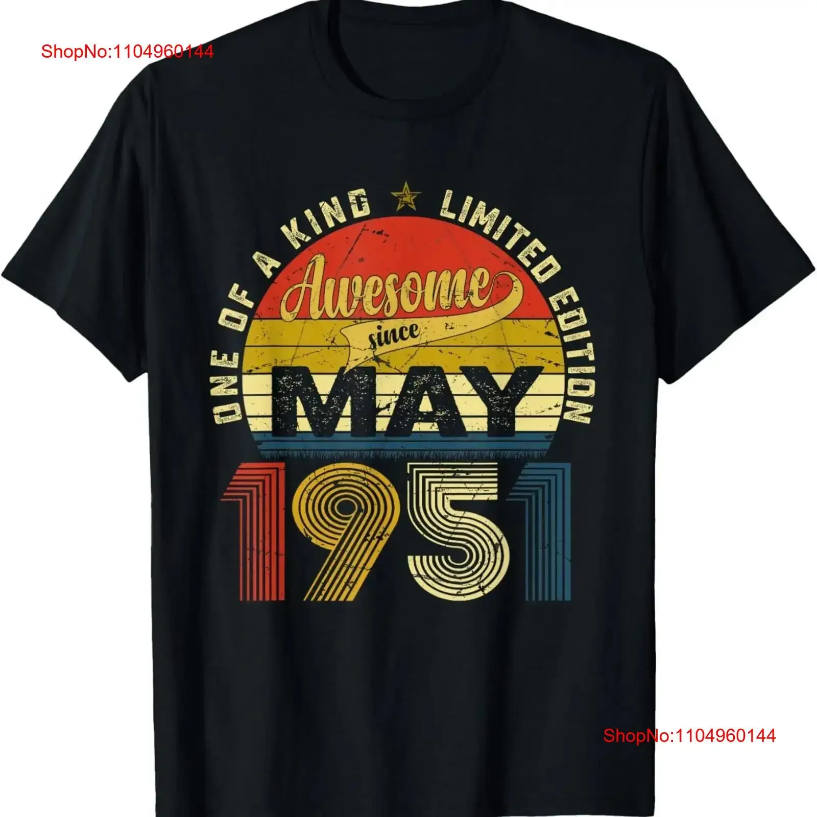 

Vintage May 1951 Birthday Party Retro Born In Bday T Shirt vintage Washed graphic Versatile streetwear Stretched Breathable