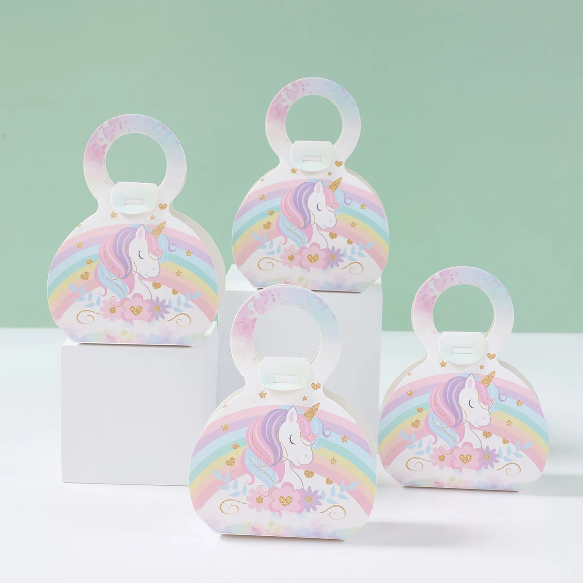 Unicorn Party Supplies Rainbow Unicorn Paper Plates Cups Napkin for Baby Shower First Girls Birthday Party Decorations — zdjęcie 6