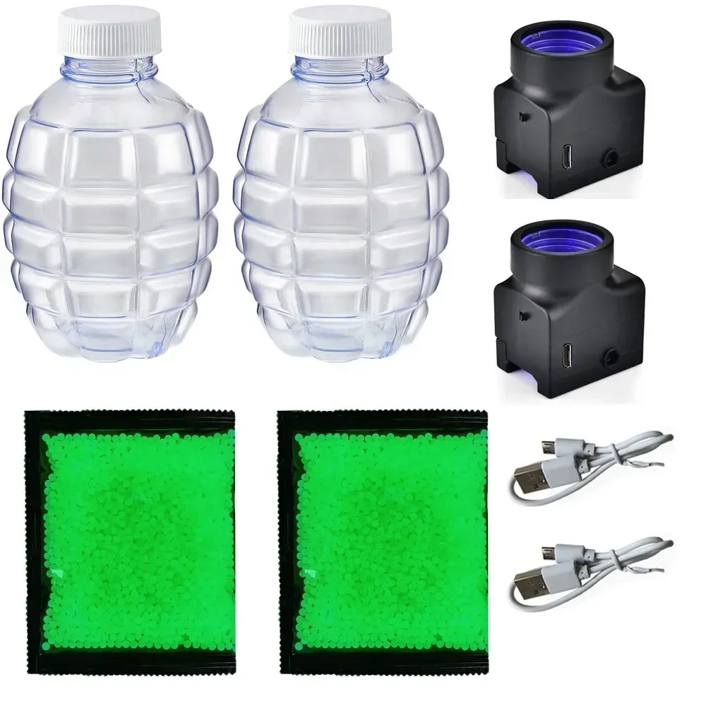 Gel Bal Onderdelen Gereedschap Accessoires Met Gel Ballen Kralen Ananas Fles Fles Houder 7-8mm Voor Splatter speelgoed Blasters Outdoor Game