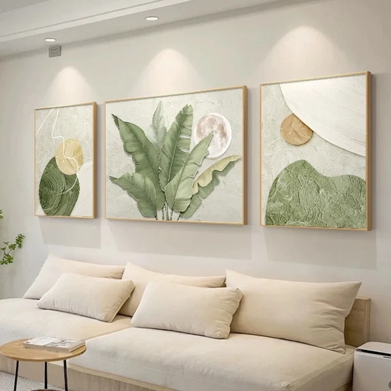 

Hand painted oil painting, living room decoration painting, sofa background