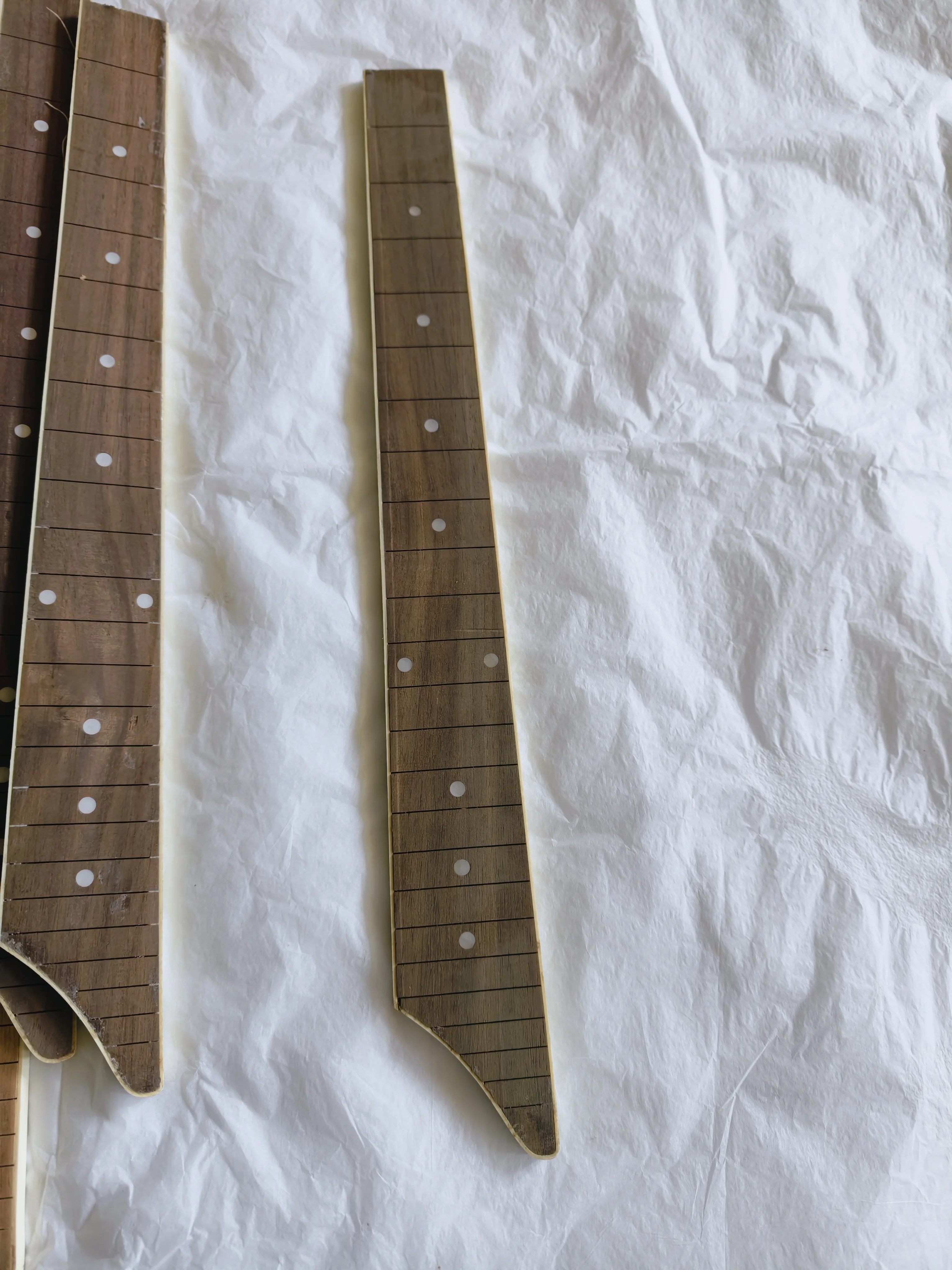Electric Guitar Neck Replacement Parts Set of 10 Defective Fingerboard DIY Kit