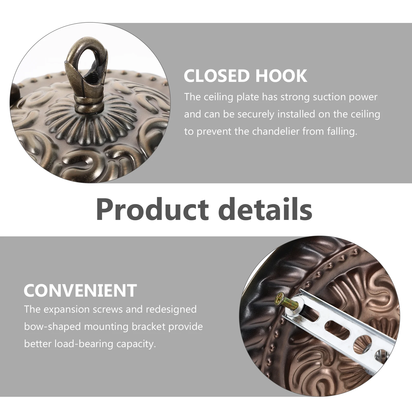 

Chandelier Hook Duty Iron Vintage Ceiling Cover Ceiling Canopy Plate Light Fixture Mounting Bracket Pendant Lamp Parts