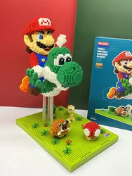 Flying Super Mario Action Figure Toy Doll for Boys Girls Decompression Anime Assemble Puzzle Toys Children's Xmas Birthday Gift