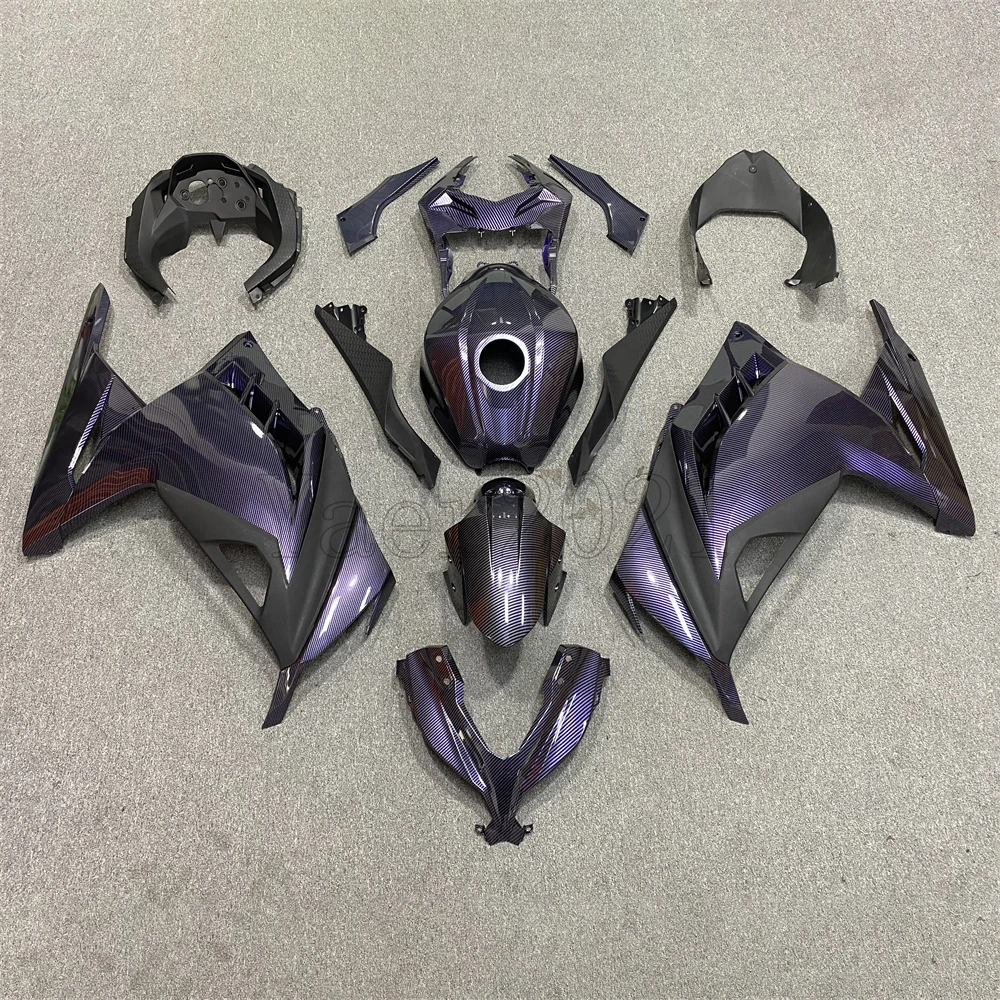 For NINJA300 2013, 2014, 2015, 2016, 2017 Full set fairing kit Motorcycle carbon brazing fairing ABS injection molded fairing