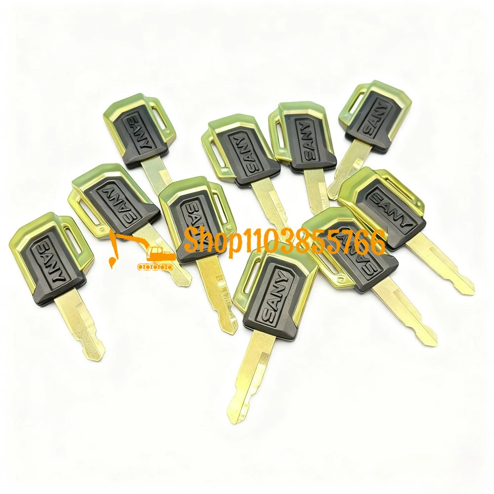 10 قطع مفاتيح حفارة لـ Sany SY55 SY60 SY75 SY70 حفارة بدء الكابينة مفتاح مفتوح الباب جديد عالمي