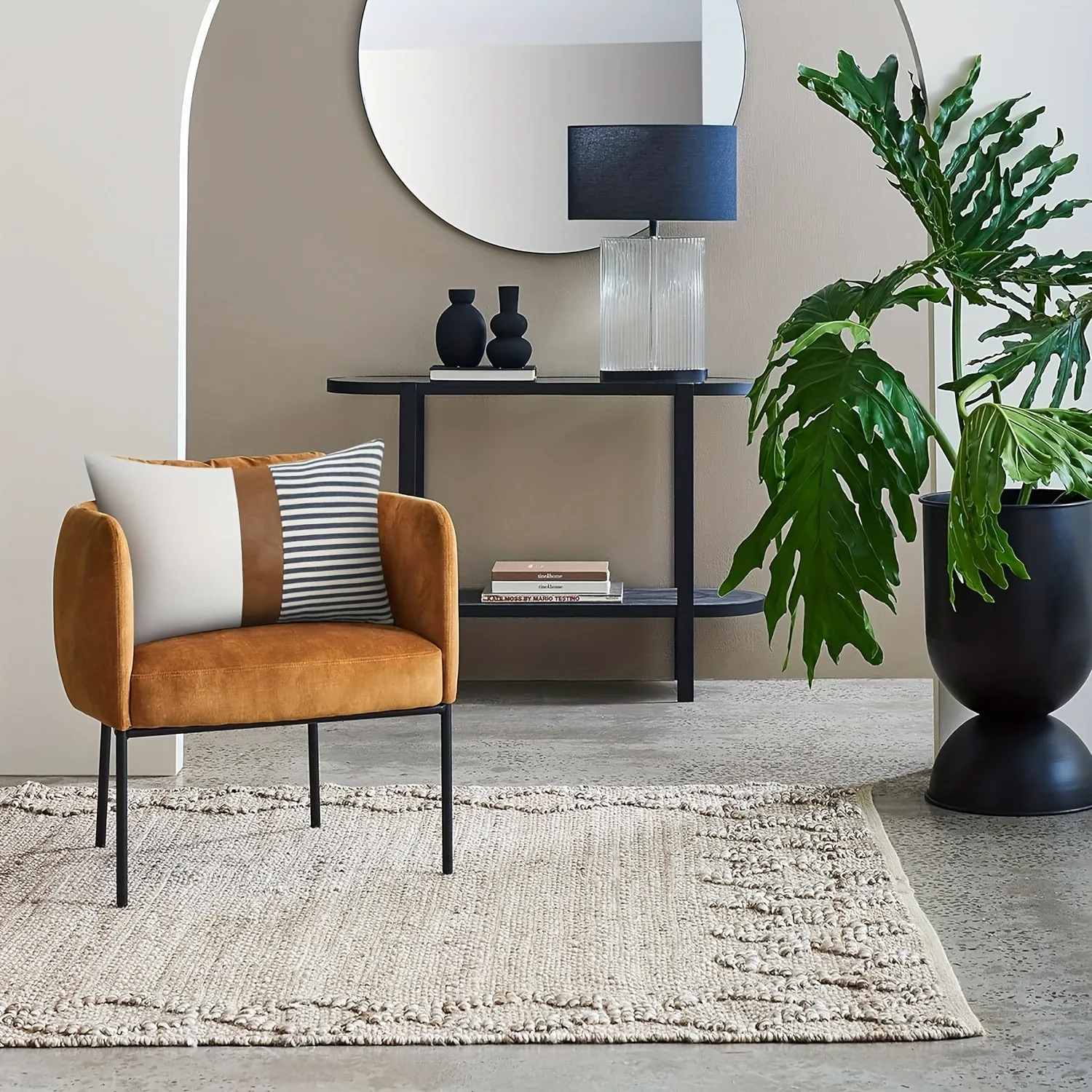 

Light Luxury Stripe Patchwork Linen Throw Pillow CoversFarmhouse Tan Faux Leather Splicing Stripe Pillow Covers 18x18 Inch Gray