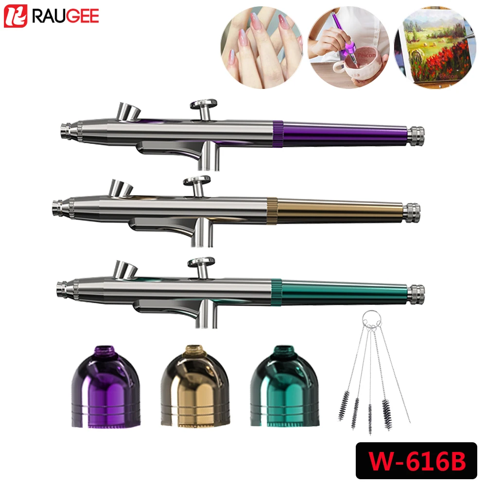 Airbrush Nails Kit Accessories Air brush Spray Gun With Cups Cleaning Kit Replacement For Nails Painting Decorating for W-616B