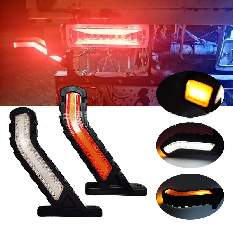 Led Side Marker Lights Neon Outline Red Amber White Trailer Lorry Truck 24V