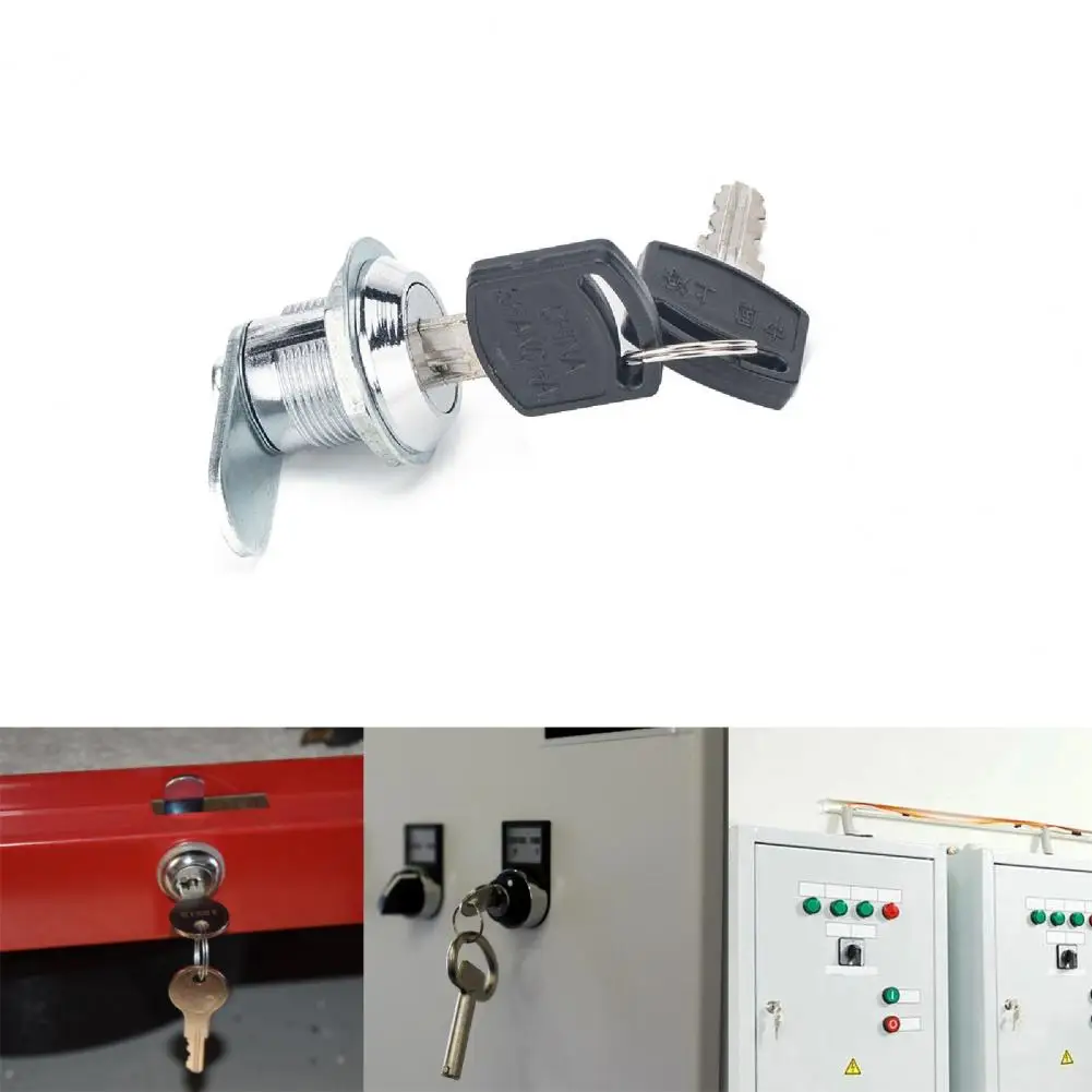 Truck Toolboxes Lock Silver Color Tool Box Lock Portable with Keys  Reliable 15mm Wear Resistant Truck Toolboxes Lock