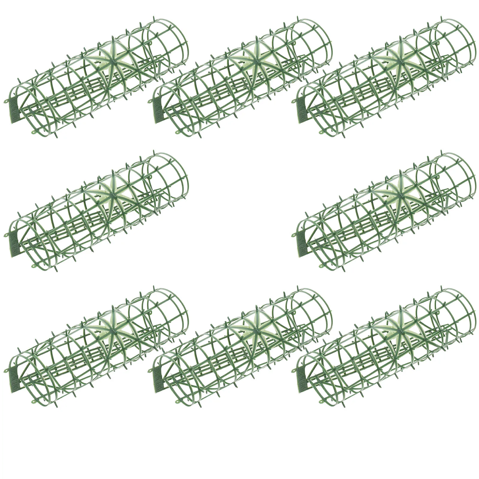 

8pcs Flower Grid Panels Arrangement Holder Plastic Multi Function Decorations Artificial Plants Wall Panel Home Party