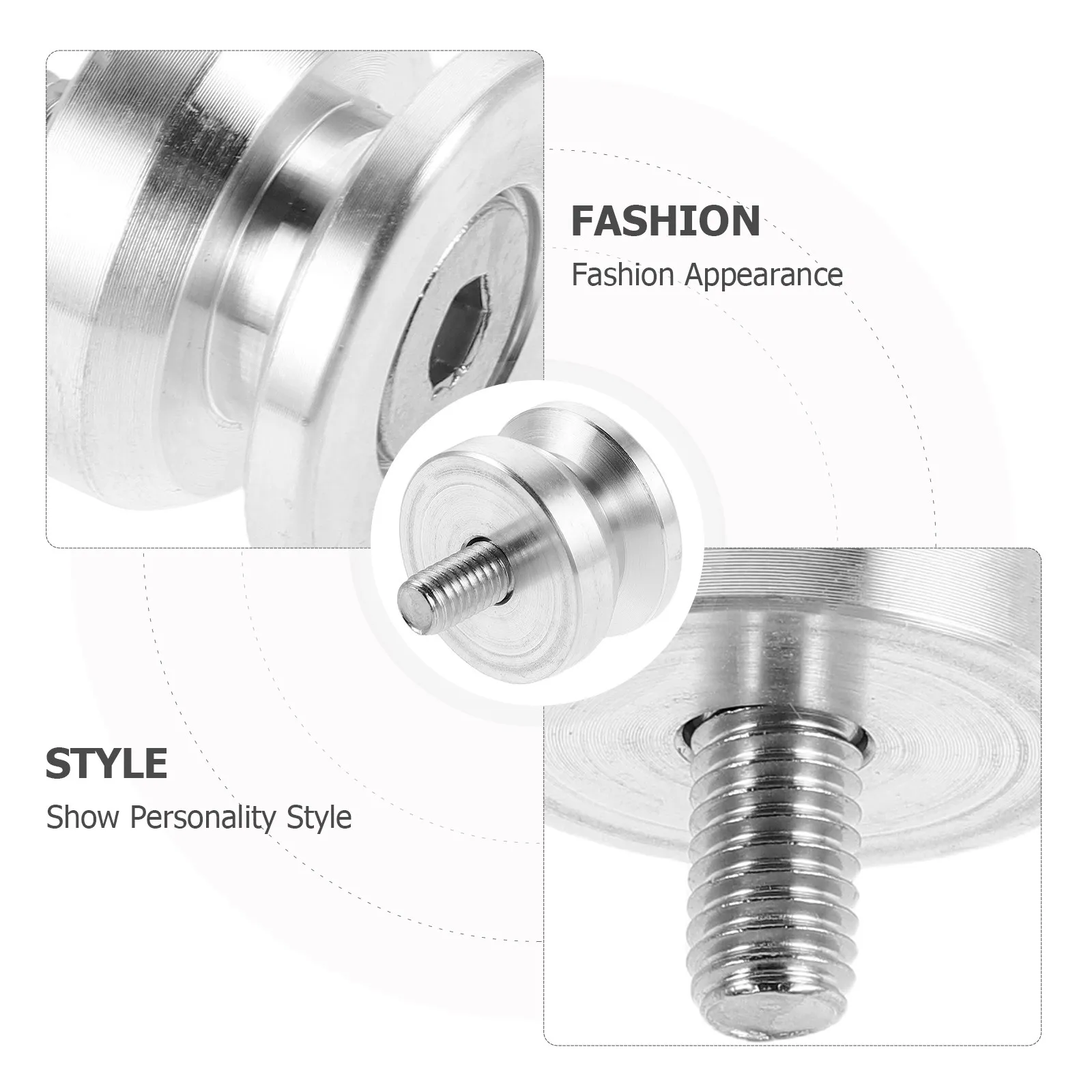 1Set Motorcycle Top Rear Trunk Buckle Aluminum Alloy Quick Release Luggage Spacer Bracket Corrosion Resistant Motorcycle Touring