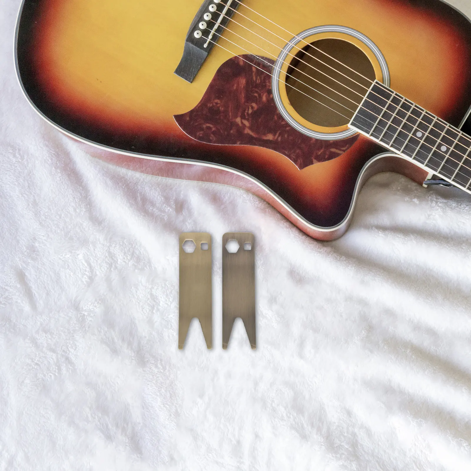 

Набор из 2 гитарных ключей-отверток для электрогитары, бас-гитары, для ремонта звукоснимателей, регуляторов громкости и тона, тюнинг-механизмов, втулок и разъемов